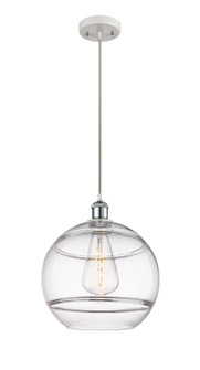 Ballston One Light Mini Pendant in White Polished Chrome (405|516-1P-WPC-G556-12CL)