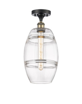 Ballston One Light Semi-Flush Mount in Black Antique Brass (405|516-1C-BAB-G557-8CL)