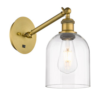 Ballston One Light Wall Sconce in Brushed Brass (405|317-1W-BB-G558-6CL)