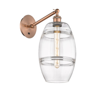 Ballston One Light Wall Sconce in Antique Copper (405|317-1W-AC-G557-8CL)