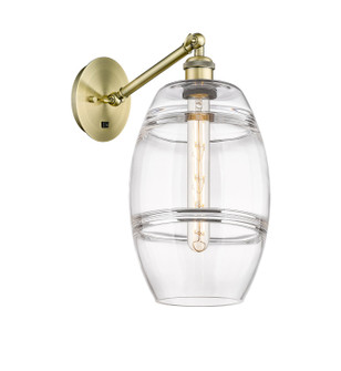 Ballston One Light Wall Sconce in Antique Brass (405|317-1W-AB-G557-8CL)