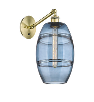 Ballston One Light Wall Sconce in Antique Brass (405|317-1W-AB-G557-8BL)