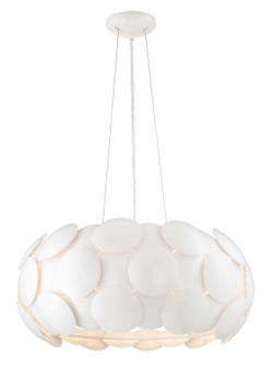 Crown Six Light Chandelier in Gloss White (360|CD10188-6-GWH)