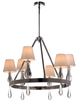 Sophia Six Light Chandelier in Chrome (360|CD10065-6-CH)