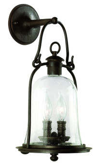Owings Mill Two Light Wall Lantern in Textured Black (67|B9462-TBK)