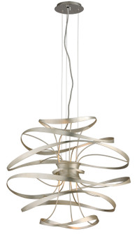 Calligraphy LED Chandelier in Silver Leaf Polished Stainless (68|213-42-SL/SS)