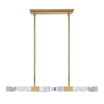 Mamadim LED Linear Pendant in Aged Brass (360|PL11345-LED-49-2x2-AGB)