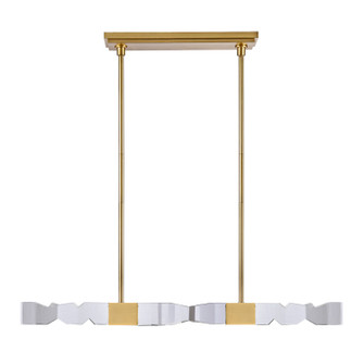 Mamadim LED Linear Pendant in Aged Brass (360|PL11337-LED-49-3x3-AGB)