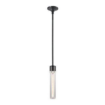 Zigrina One Light Pendant in Satin Brushed Black (360|P11708-E26-SBB-K-PN-G3)