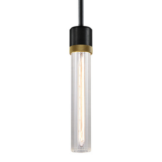 Zigrina One Light Pendant in Satin Brushed Black (360|P11708-E26-SBB-K-AGB-G3)