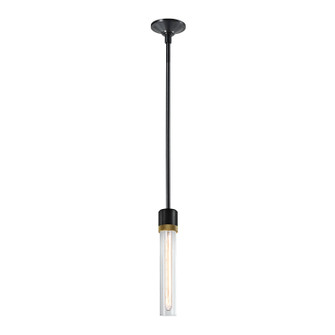 Zigrina One Light Pendant in Satin Brushed Black (360|P11708-E26-SBB-K-AGB-G1)