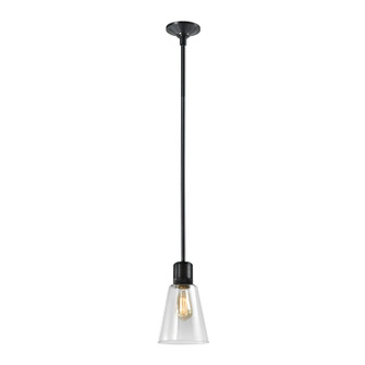 Zigrina One Light Pendant in Satin Brushed Black (360|P11708-E26-SBB-G16)