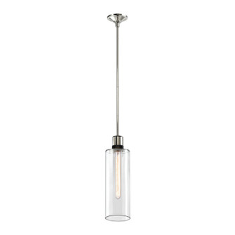 Zigrina One Light Pendant in Polished Nickel (360|P11707-E26-PN-K-SBB-G15)