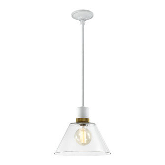 Zigrina One Light Pendant in Matte White (360|P11706-E26-MW-K-AGB-G13)