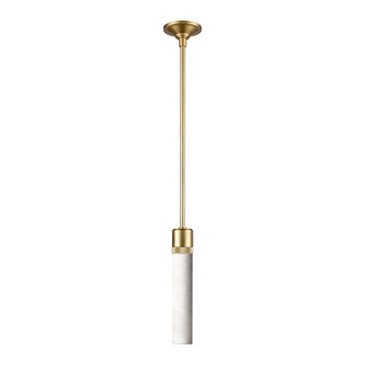 Zigrina One Light Pendant in Aged Brass (360|P11705-E26-AGB-G9)