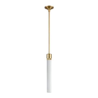 Zigrina One Light Pendant in Aged Brass (360|P11705-E26-AGB-G8)