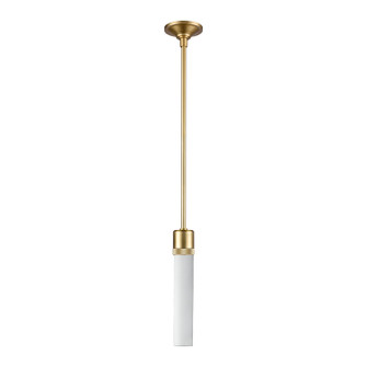 Zigrina One Light Pendant in Aged Brass (360|P11705-E26-AGB-G7)