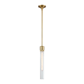 Zigrina One Light Pendant in Aged Brass (360|P11705-E26-AGB-G2)