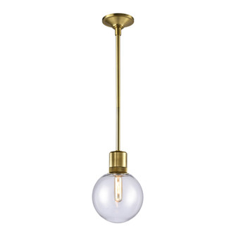 Zigrina One Light Pendant in Aged Brass (360|P11705-E26-AGB-G11)