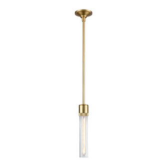 Zigrina One Light Pendant in Aged Brass (360|P11705-E26-AGB-G1)