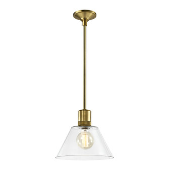 Zigrina One Light Pendant in Aged Brass (360|P11705-E26-AGB-G13)
