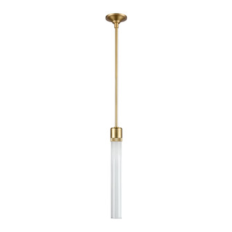 Zigrina LED Pendant in Aged Brass (360|P11701-LED-AGB-G2)