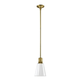 Zigrina LED Pendant in Aged Brass (360|P11701-LED-AGB-G16)