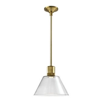 Zigrina LED Pendant in Aged Brass (360|P11701-LED-AGB-G13)