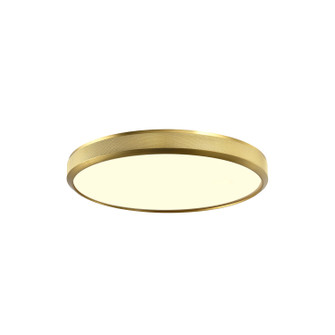 Zigrina LED Flush Mount in Aged Brass (360|FM11745-LED-12-AGB)