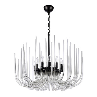 Astoria 12 Light Chandelier in Satin Brushed Black (360|CD10032-12-SBB)