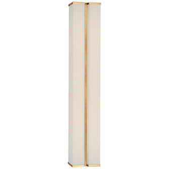 Vernet LED Wall Sconce in Hand-Rubbed Antique Brass and Linen (268|PCD 2252HAB/L)