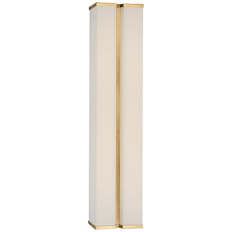 Vernet LED Wall Sconce in Hand-Rubbed Antique Brass and Linen (268|PCD 2251HAB/L)