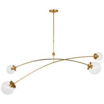 Prescott LED Chandelier in Soft Brass (268|KS 5406SB-CG)