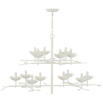Clementine LED Chandelier in Plaster White (268|JN 5160PW)