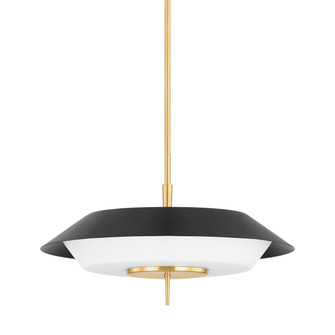 Westport Four Light Pendant in Aged Brass/Soft Black (70|4304-AGB/SBK)