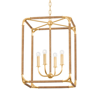 Laurenceston Four Light Lantern in Gold Leaf (70|1604-GL)