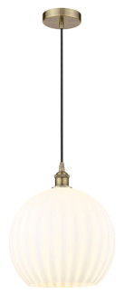 Edison LED Pendant in Antique Brass (405|616-1P-AB-G1217-14WV)