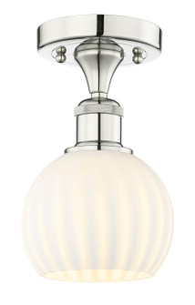 Edison LED Semi-Flush Mount in Polished Nickel (405|616-1F-PN-G1217-6WV)