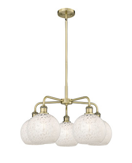 Downtown Urban LED Chandelier in Antique Brass (405|516-5CR-AB-G1216-8WM)