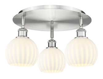 Downtown Urban LED Flush Mount in Satin Nickel (405|516-3C-SN-G1217-6WV)