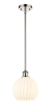 Ballston LED Mini Pendant in Polished Nickel (405|516-1S-PN-G1217-8WV)