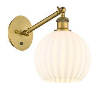 Ballston LED Wall Sconce in Brushed Brass (405|317-1W-BB-G1217-8WV)