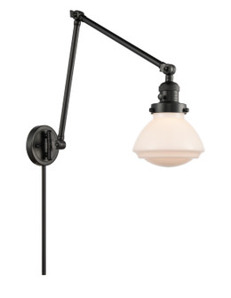 Franklin Restoration LED Swing Arm Lamp in Matte Black (405|238-BK-G321)