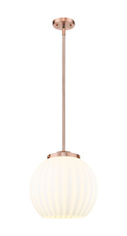 Franklin Restoration LED Pendant in Antique Copper (405|221-1S-AC-G1217-14WV)