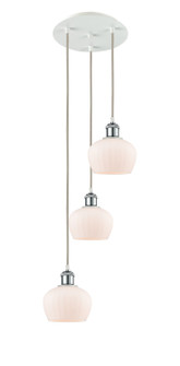 Ballston LED Pendant in White Polished Chrome (405|113B-3P-WPC-G91)