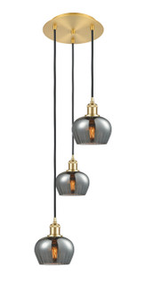 Ballston LED Pendant in Satin Gold (405|113B-3P-SG-G93)