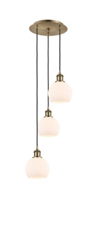 Ballston LED Pendant in Antique Brass (405|113B-3P-AB-G121-6)