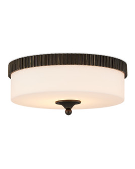 Bryce One Light Flush Mount in Oil Rubbed Bronze/White (142|9999-0073)
