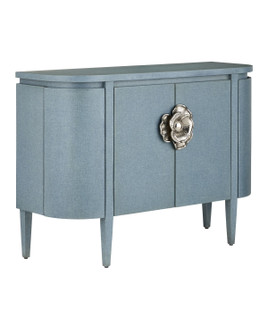 Briallen Cabinet in Lacquered Blue Linen/Natural Oak/Polished Nickel (142|3000-0280)