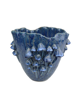 Conical Vase in Dark Blue (142|1200-0828)